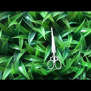 Bundle - 3 silver scissor hair clips